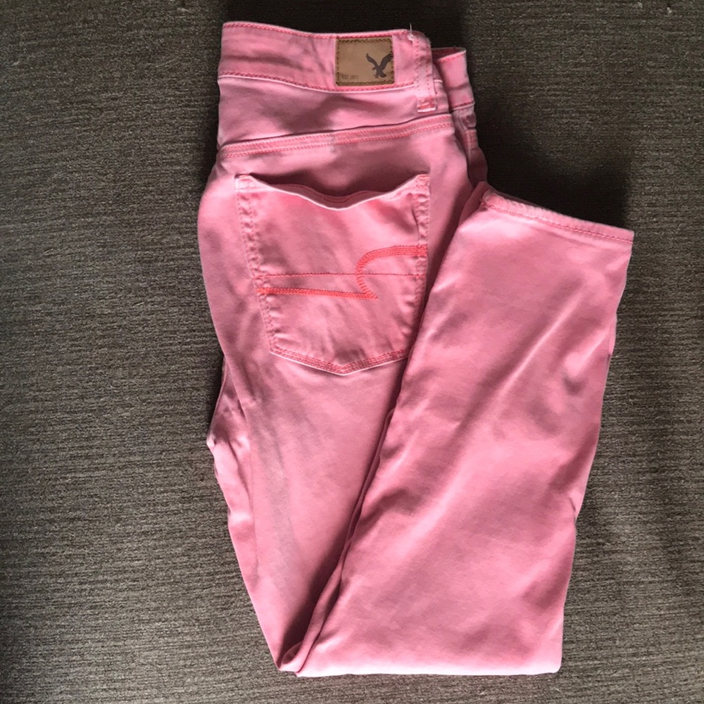 American Eagle Crop Skinny